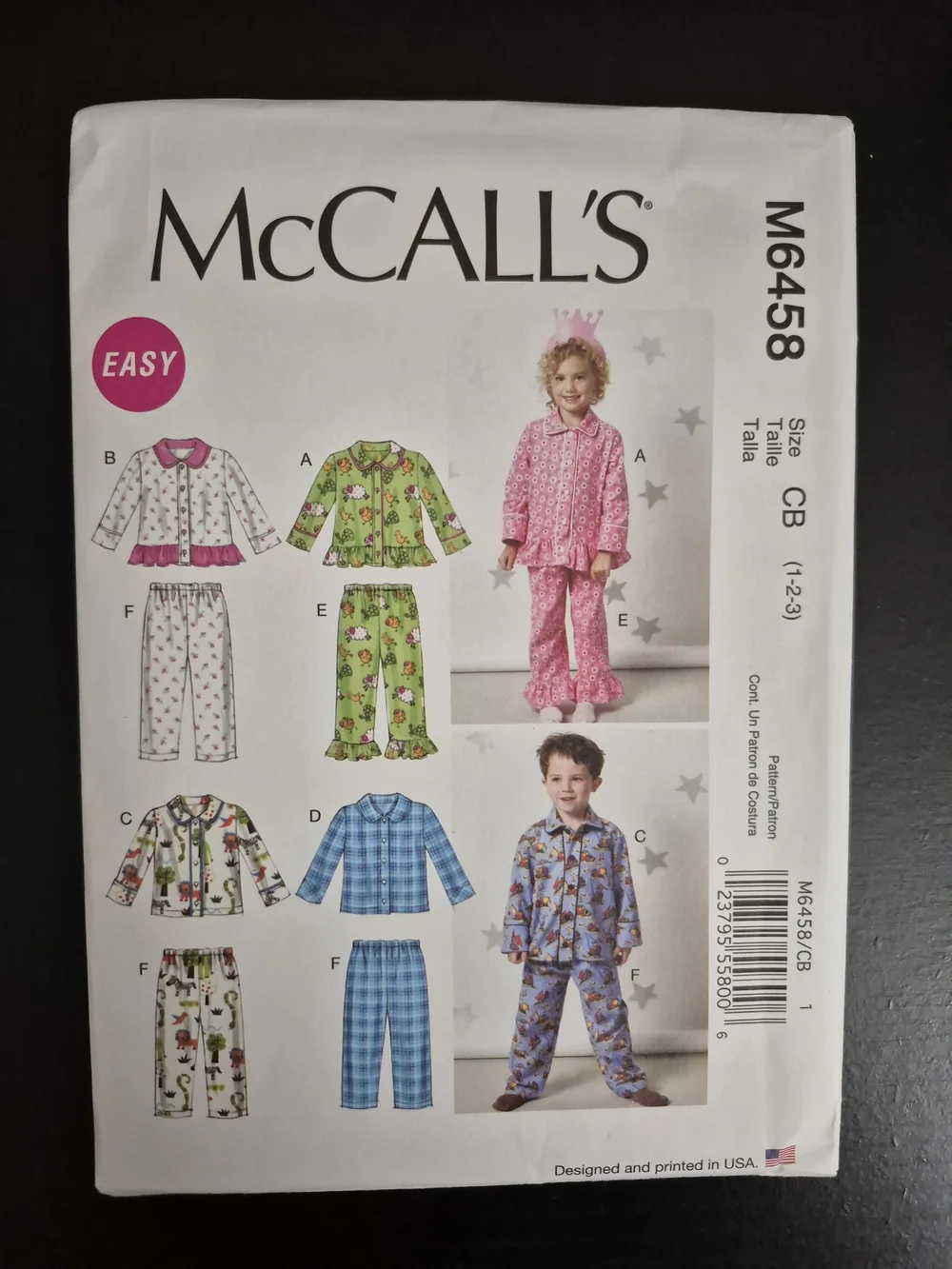 McCall's Pattern M6458 *UNCUT*